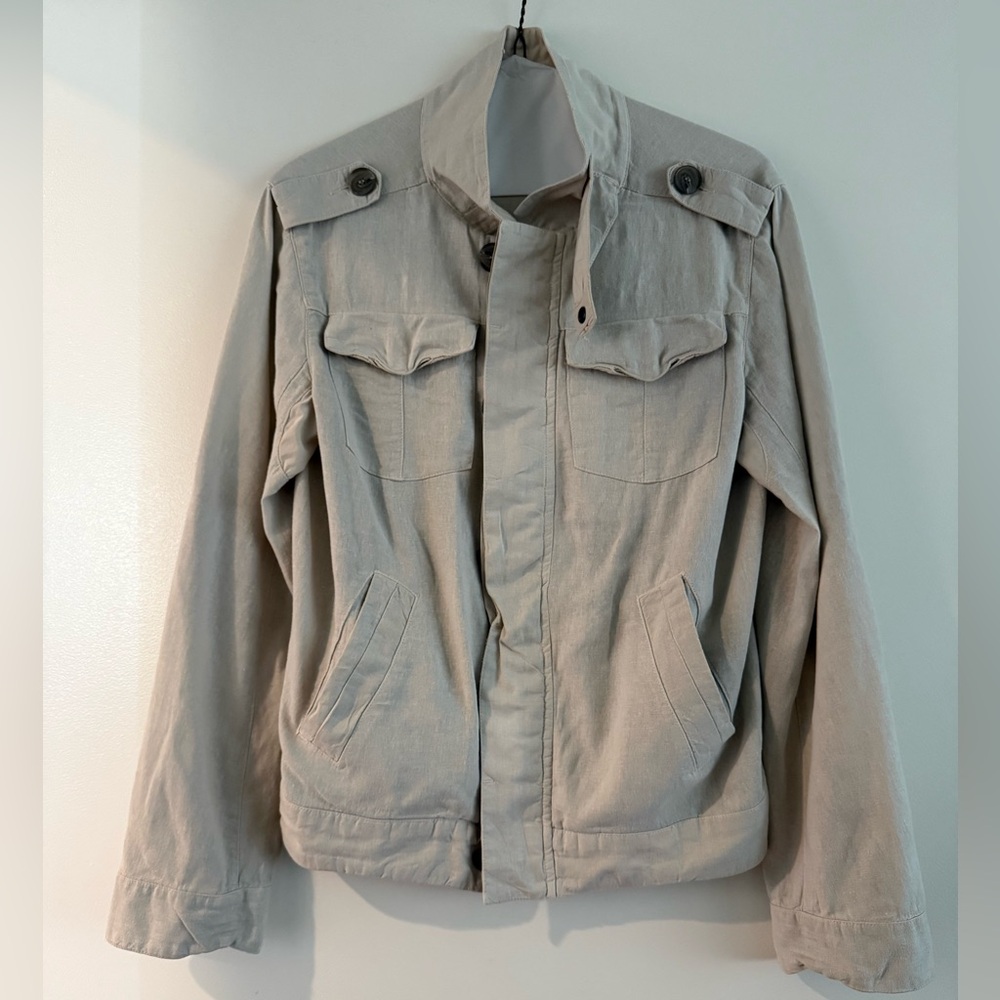 Men's Beige Casual Jacket Nice Collective